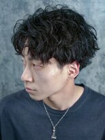 ヒロギンザバーバーショップ 新宿店(HIRO GINZA BARBER SHOP) ナチュラルセンターパートパーマ