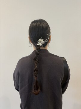 アンソメット 上津店(UN SOMMET) キレイめタイト編みおろしアレンジ