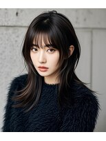 エイチ ウルフカット 大阪梅田(811)&nbsp;シースルーマッシュウルフカットアンブレラカラーショートボブ