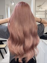 ヴィア 京都烏丸(Via)&nbsp;ハイトーン/ケアブリーチ/髪質改善/ピンクベージュ/ピンクカラー