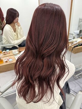 ヒイロ(hiilo.) ブリーチ無しで作る★艶髪ボルドーピンク
