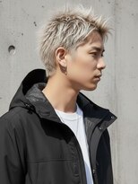 ヘアサロンエム 川越(HAIR SALON M)&nbsp;ブリーチ/ダブルカラー/スパイキーショート/短髪/川越/束感/