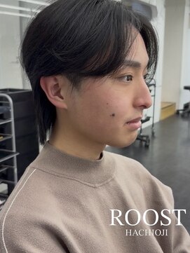 ルースト 八王子店(ROOST) メンズヘア/メンズカット/毛流れセンターパート/眉毛