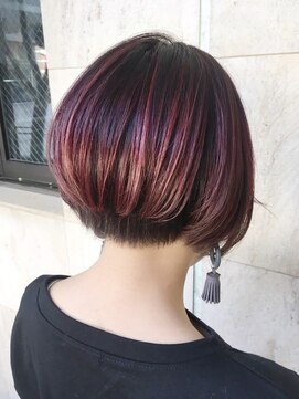 ランプ(Lamp) くびレイヤー グレーベージュ 白髪染め 白髪ぼかし 髪質改善