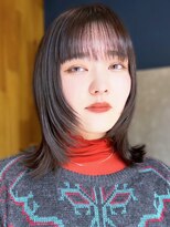 アース 戸塚店(HAIR&MAKE EARTH) 縮毛矯正レイヤーカット♪大人可愛い髪質改善ココアベージュ