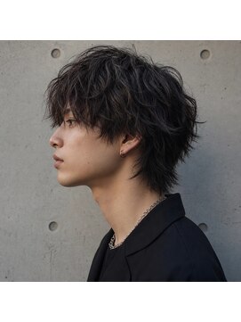 アフィーロ(ACHFILO) 前髪エクステ×ツイストスパイラルシャドウパーマ束感メンズヘア