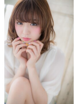 美容室 ファクト(fact) *+高崎+*…くびれカールで♪妹系☆甘え顔ミディd