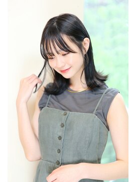 アエレ(Aere) 【Aere池袋】黒髪シンプル外ハネスタイル☆進藤千草