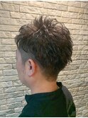メンズ・ツーブロック・朝ラクパーマ