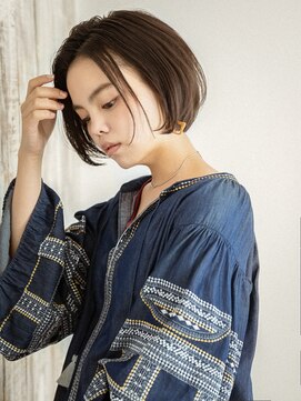 ティファ 銀座(Tiffa) 大人かわいい  小顔黒髪ボブ