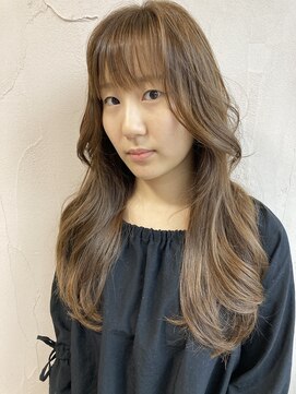 オブジェ(OBJET) ロングレイヤーカットｘベージュカラー
