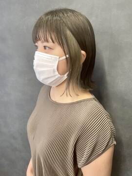 デイバイヘアーポケット(Day.by hair pocket) ペールグリーンのインナーカラー