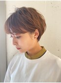 耳掛けマッシュショート