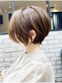 30代40代50代・大人ショートボブ・白髪ぼかし・小顔カットs