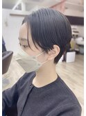 ハンサムショート/くびれショート/センターパート
