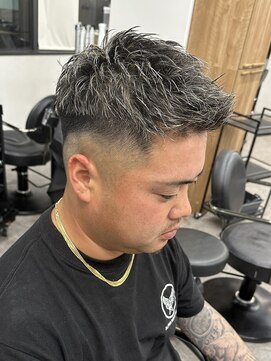 エルマーク(L-MARK) スキンフェードクロップ短髪バーバーアップバングツーブロック