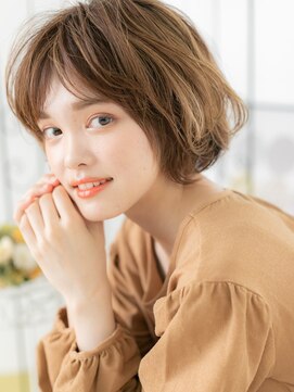 エイトサロン 八潮(8salon) 八潮/髪質改善/ゴールドベージュ×ふんわりカールボブパーマg