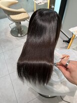 ロンドメリア 天神大名店(Lond Melia)&nbsp;★くびレイヤーエモージュインナーグレージュ前髪ピンクベージュ