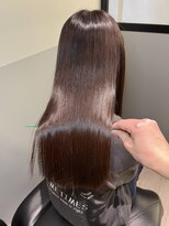 ジーニーホリエ(Geniee horie)&nbsp;髪質改善XアッシュブラックX縮毛矯正Xレイヤーロング