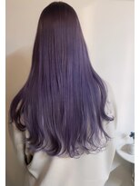 スイウ(suiu)&nbsp;ニュアンスカラーXラベンダーパープルX レイヤーロング