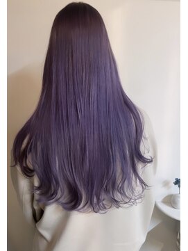 スイウ(suiu) ニュアンスカラーXラベンダーパープルX レイヤーロング