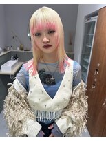 ソル 栄矢場町(SOL)&nbsp;ホワイトブロンド×ピンク