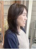 《お客様スタイル54》ミディアム×レイヤースタイル