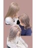 《透明感が欲しい方》カット+ブリーチカラー+トリートメント