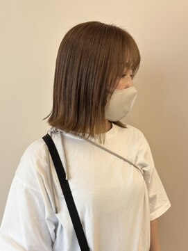 リリアン(rilliant U’s brilliant) ボブ×ベージュブラウン