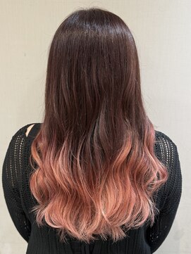 アンジュ 篠ノ井店(ange) ピンクグラデーションカラー