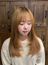 ナルヘアー 越谷(Nalu hair) 髪質改善カラー/ブリーチ/オレンジベージュ