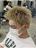 スパイキーショート 熊本メンズヘア ベリーショート 波巻き