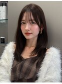 レイヤー韓国髪質改善縮毛矯正カラー