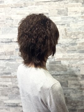 髪質改善パーマ×レイヤーウルフ