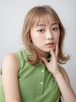 アース 市ヶ谷店(HAIR&MAKE EARTH)&nbsp;20代30代40代◎小顔くびれタッセルボブ×透明感カラー