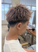 テーパーフェード×スパイキーショート