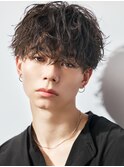 縦落ちシャドウパーマライトマッシュ