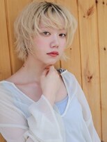ブゾン(buZon)&nbsp;【buZonブゾン】ハイトーンブロンド×マッシュウルフショート