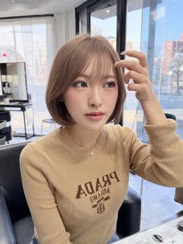 ジン(JIN)の写真/☆口コミ評価エリアNo1☆簡単に再現できるよう計算しされた、今、流行りの韓国トレンドボブが大人気◎