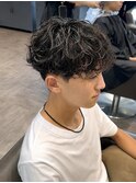 STYLE MENメンズカットダウンバングマッシュ40%シャドウパーマ