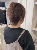 キャアリー(Caary)&nbsp;福山美容室caaryウルフパーマショート透明感髪質改善40代50代