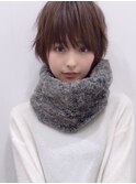 冬はマニッシュショートで首元にボリュームを☆