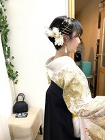 ロカット サロン(Roquat Salon)&nbsp;ショート袴卒業式アレンジ　【ヘアアレンジ　立川/立川南/国立】