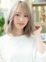 カバー ヘア ブリス 川口東口駅前店(COVER HAIR bliss) 外国人風ハイトーンカラーシースルーバングa川口20代30代40代