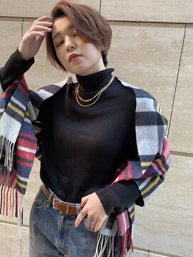 マイラ 銀座(myla) アップバングのくせ毛ショート前髪なしショート【Yamaki Ayako】