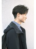 絶壁解消ツーブロック毛流れシャドウパーマセンターパート