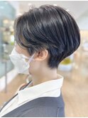 インナーカラー刈り上げハンサムショート【RENJISHI 松岡】
