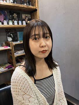 パム 恵比寿(PAM.) ダークブラウン外ハネミディアム