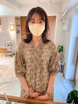 リント(lint) くびれ外ハネミディ