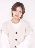 美髪/ホワイトグレージュ/ネビージュ/大人かわいい/[新宿駅］